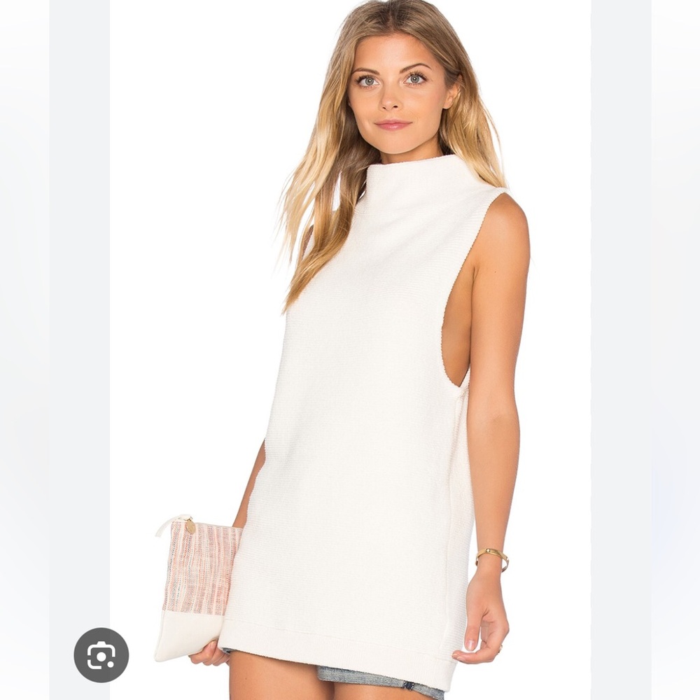 Free People Textured Ribbed Knit Isla Ottoman Tunic